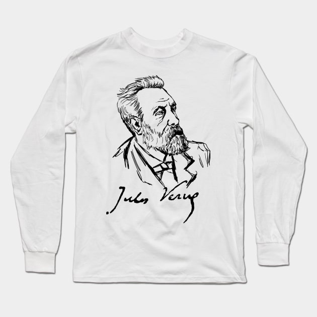 Jules Verne Long Sleeve T-Shirt by ThunderEarring